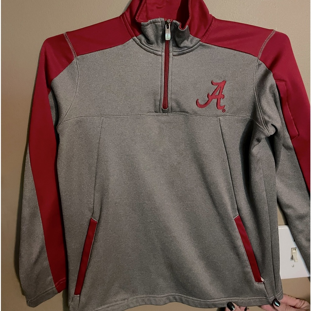 Alabama Crimson Tide quarter zip jacket. Boys size medium. No tag
